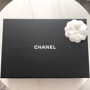 Chanel Box+a Camellia flower sticker